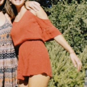 Rusty half sleeve romper